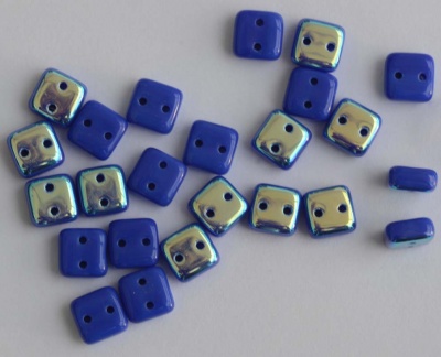 Chexx Blue Opaque Blue AB 33050-28701 Czech Glass Beads x 5g